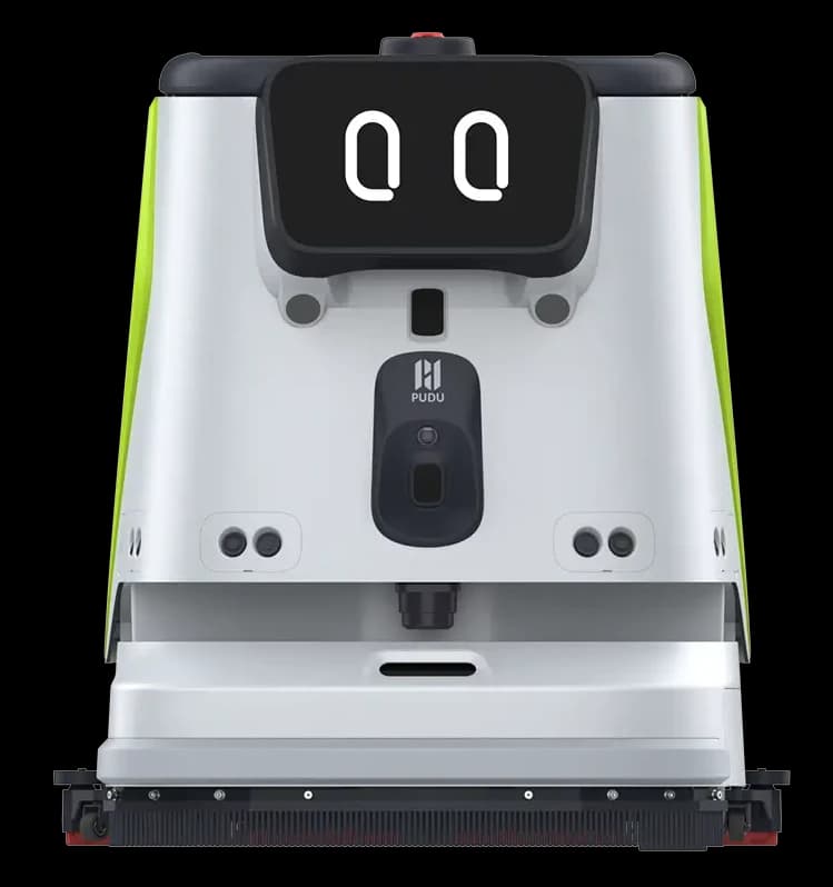 Pudu CC1 Pro KI-Reinigungsroboter, freigestellte Frontalansicht